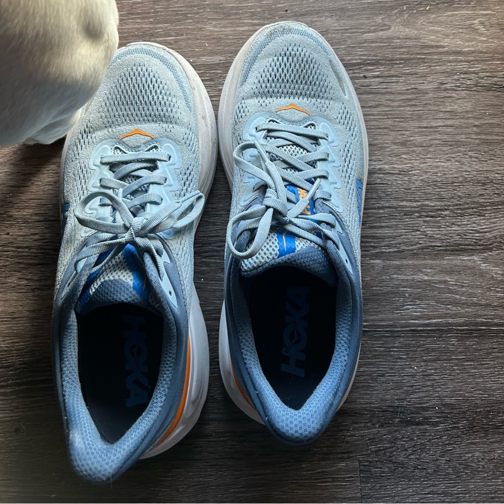 Hoka Bondi 9 - Men's Pale Blue Running Shoes 9.5 M